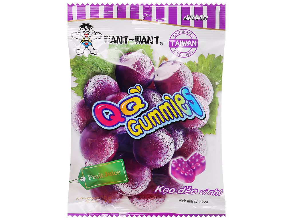  Kẹo dẻo Want Want QQ Gummies nho 70g*10*6 