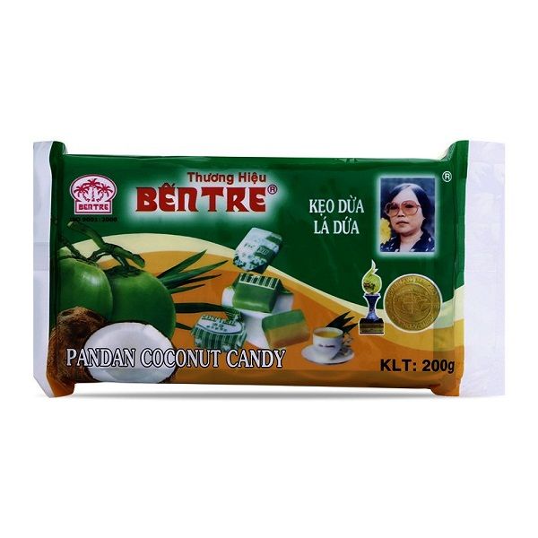  Kẹo Dừa Lá Dứa Bến Tre Bà Hai Tỏ (200g) 