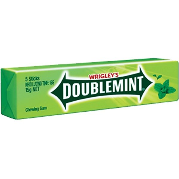  Kẹo Gum Doublemint Wrigley's Hương Bạc Hà (13.5g) 