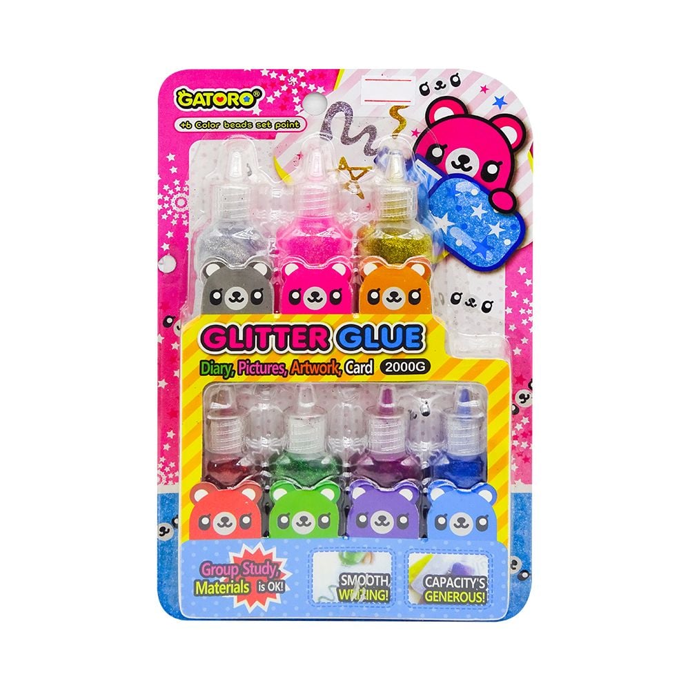  Keo Kim Tuyến Glitter Glue (7 Màu/ Vỉ) 