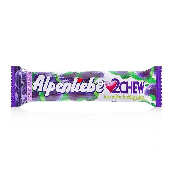  Kẹo Mềm Alpenliebe 2Chew Hương Nho (24.5g) 