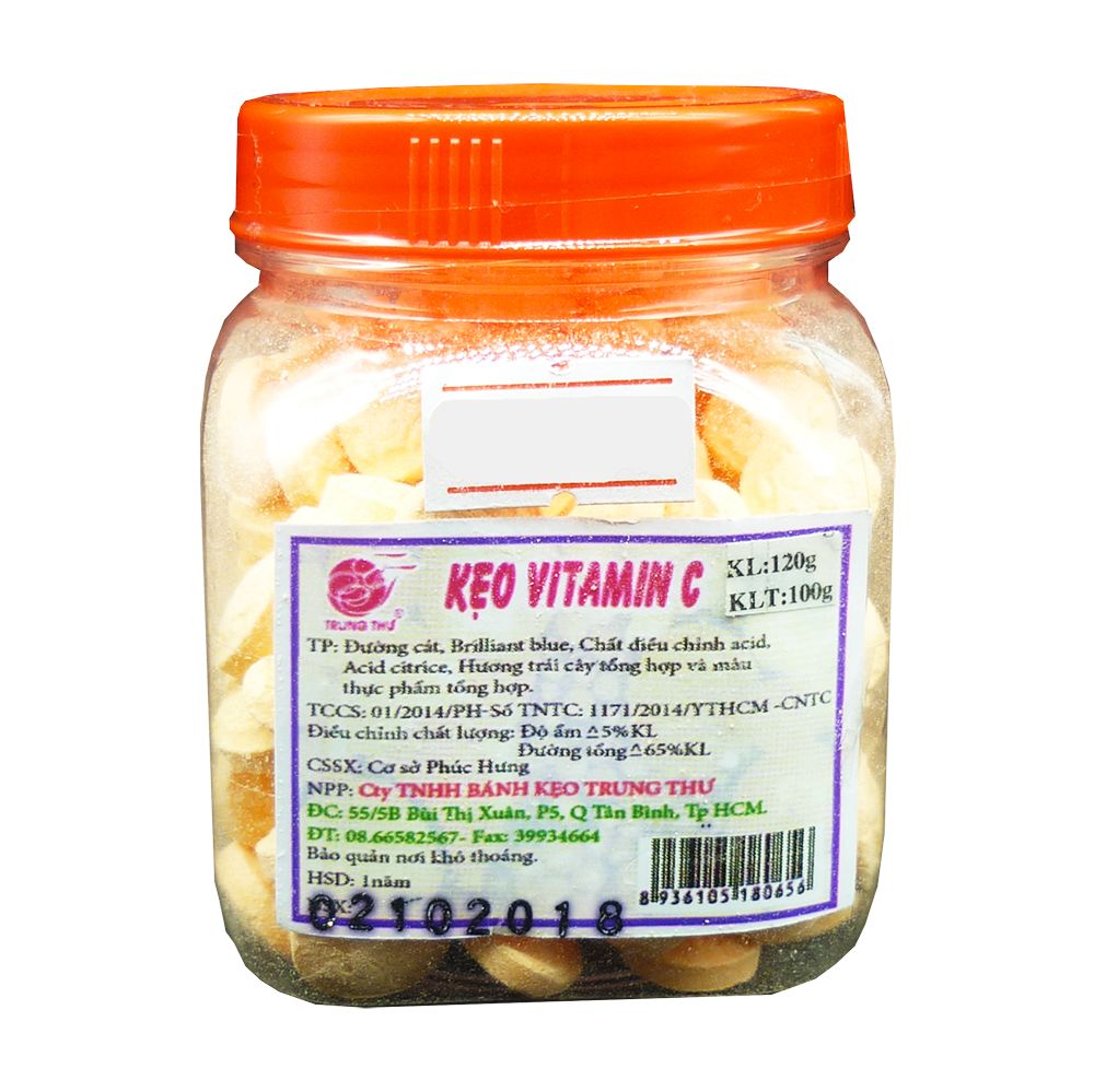  Kẹo Vitamin C Trung Thư (120g) 