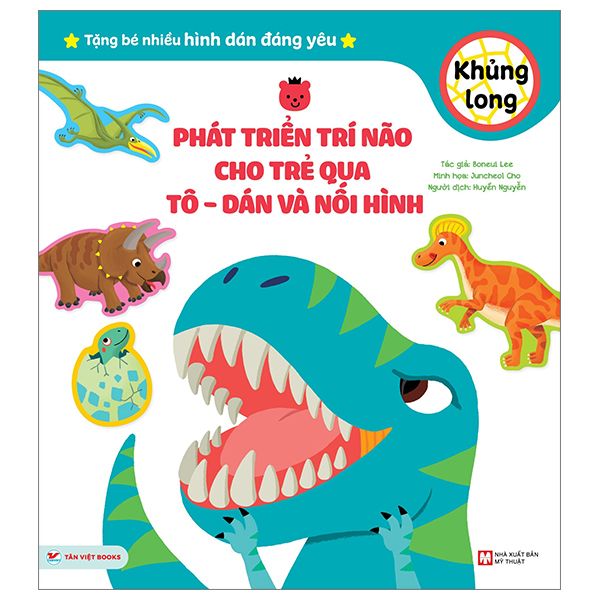  Phát Triển Trí Não Cho Trẻ Qua Tô - Dán Và Nối Hình - Khủng Long 