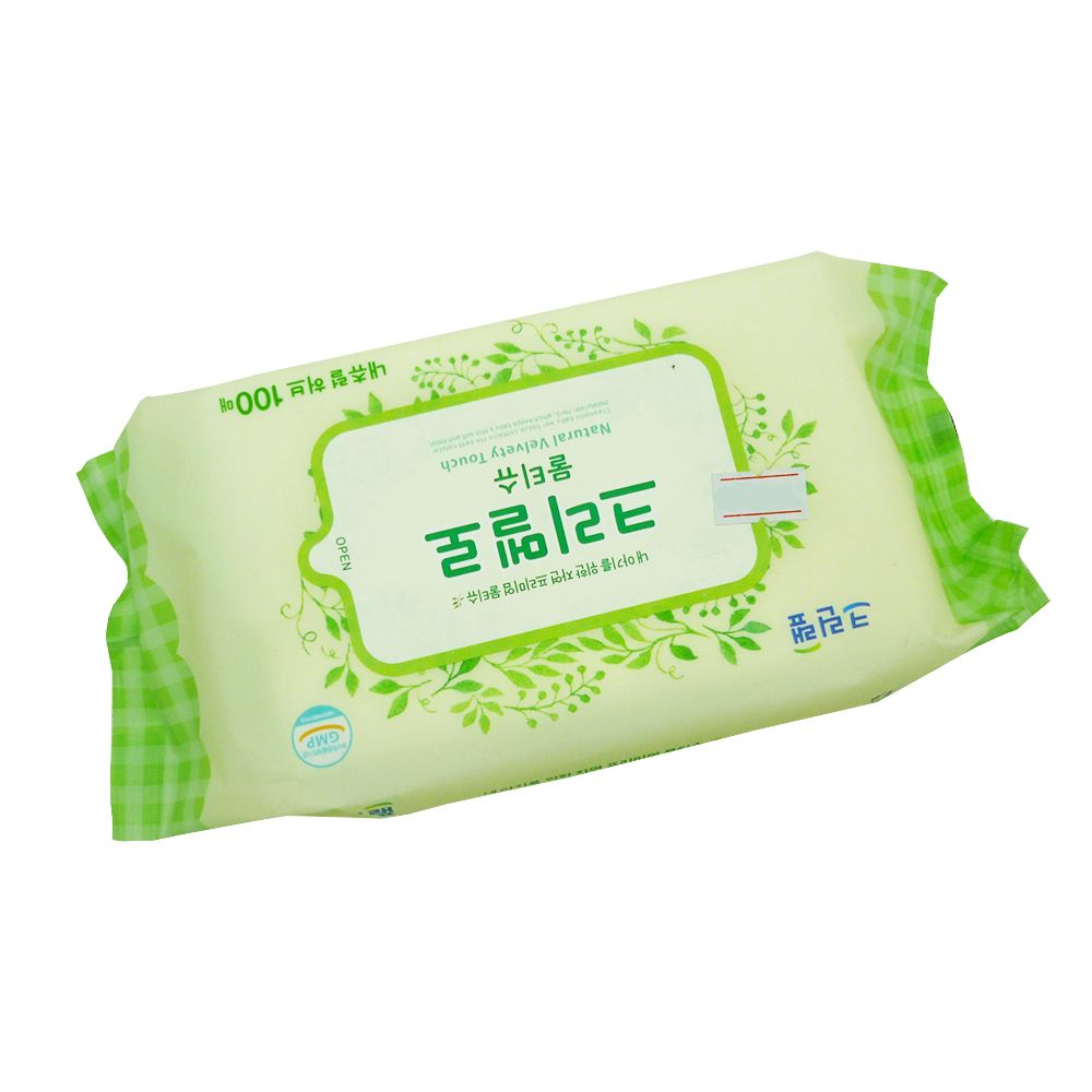  Khăn Ướt Natural Herbal - Hàn Quốc Gói 100 Miếng 