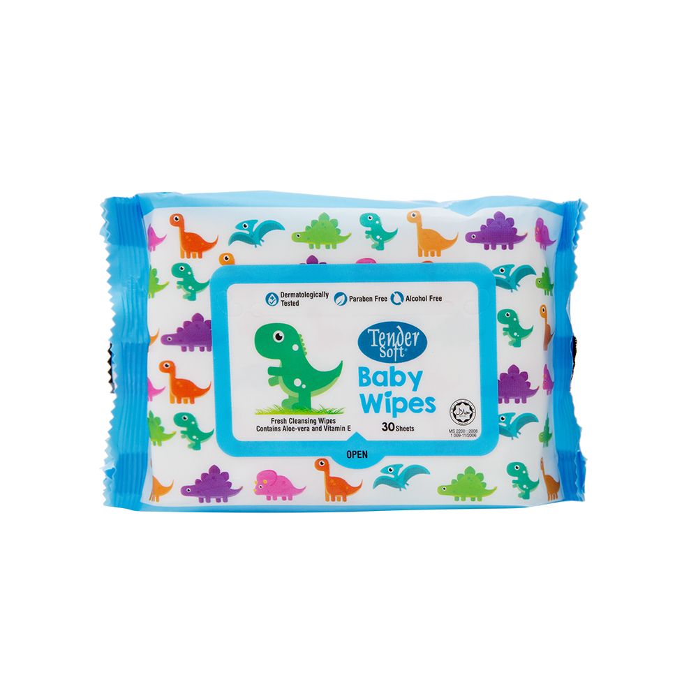  Khăn Ướt Tender Soft Baby Wipes 30 Tờ Xanh 