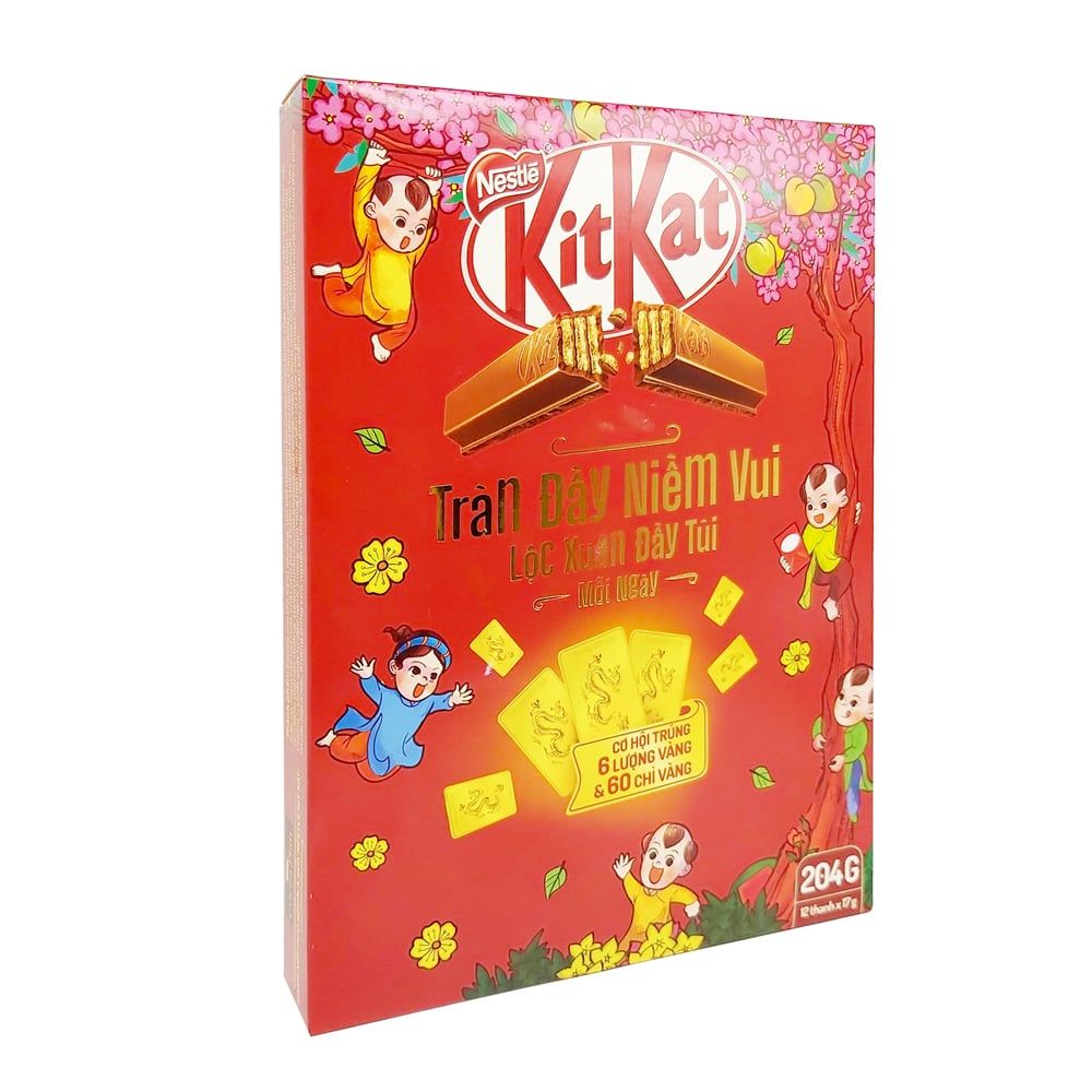  Bánh Xốp Phủ Sôcôla Sữa - Nestlé Kit Kat - 204g 