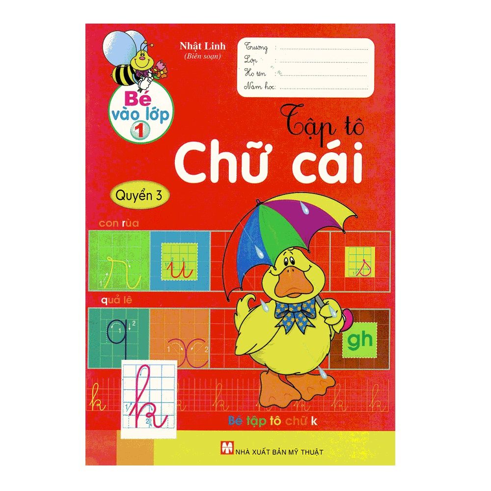  Bé Vào Lớp 1 - Tập Tô Chữ Cái - Quyển 3 