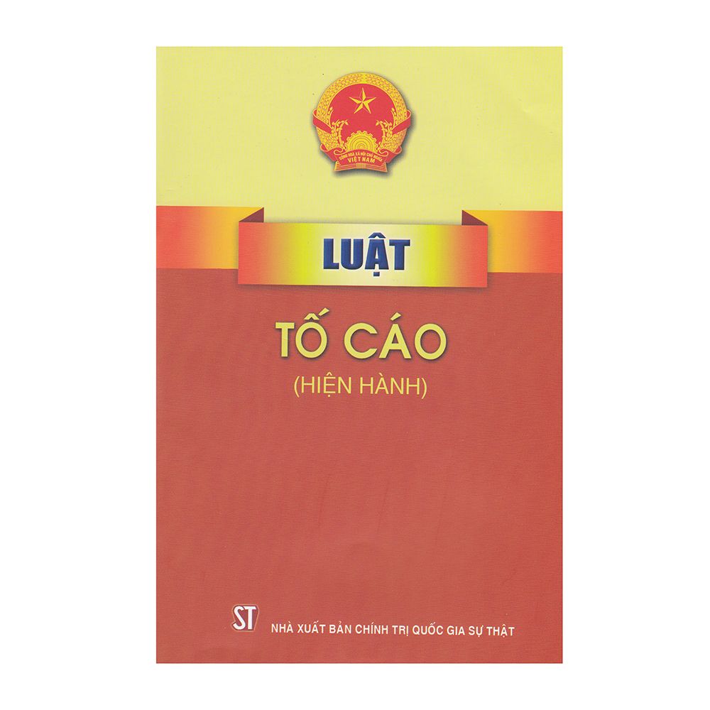  Luật Tố Cáo (Hiện Hành) 