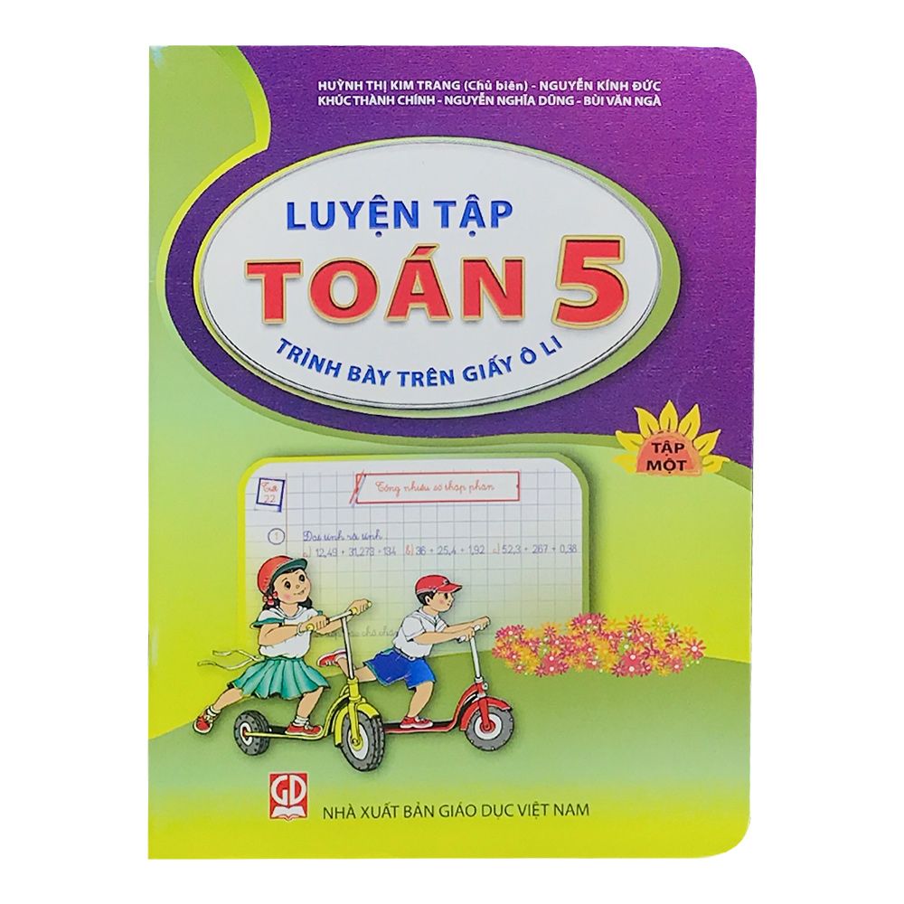  Luyện Tập Toán Trình Bày Trên Giấy Ô Li - Lớp 5 (Tập 1) 