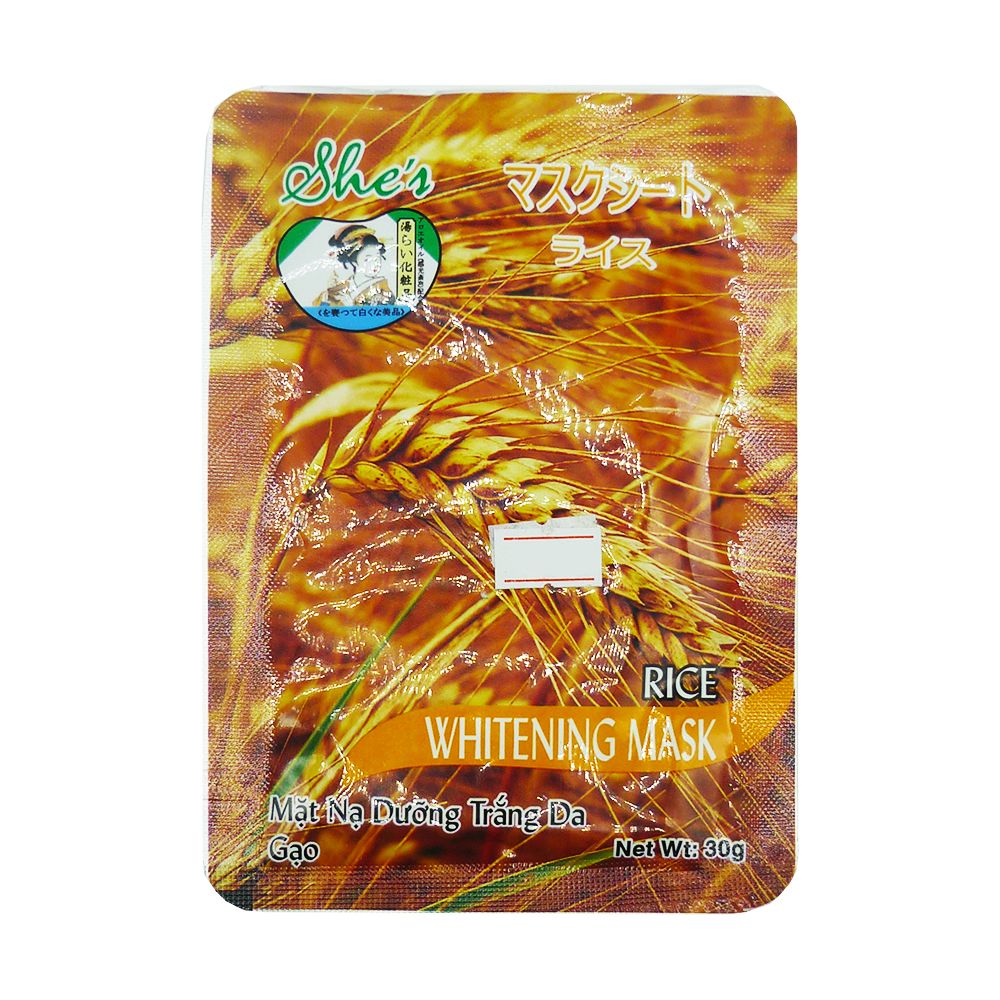  Mặt Nạ She's Dưỡng Trắng Da Chiết Xuất Gạo (30g) 