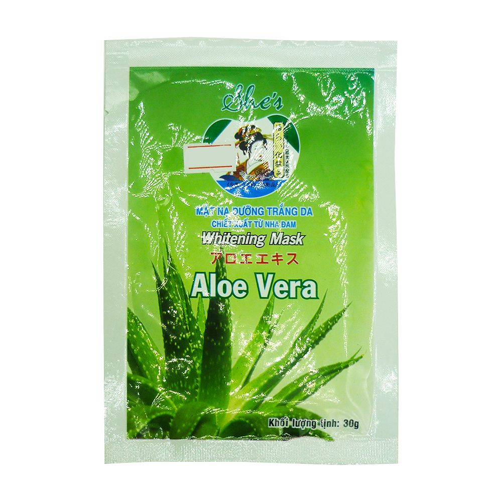  Mặt Nạ She's Dưỡng Trắng Da Chiết Xuất Nha Đam (30g) 