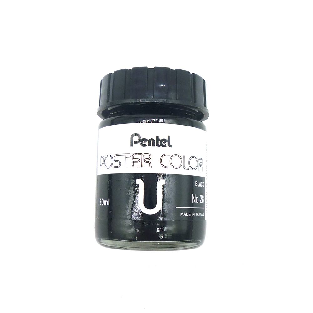  Màu Vẽ Pentel Poster Color 30ml (Màu Đen) 