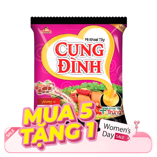 Mì Gói Khoai Tây Cung Đình - Sườn Heo Hầm Măng (80g)