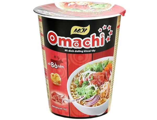 Mì dinh dưỡng khoai tây Omachi hộp Xốt Bò hầm 24hộp x 70gr