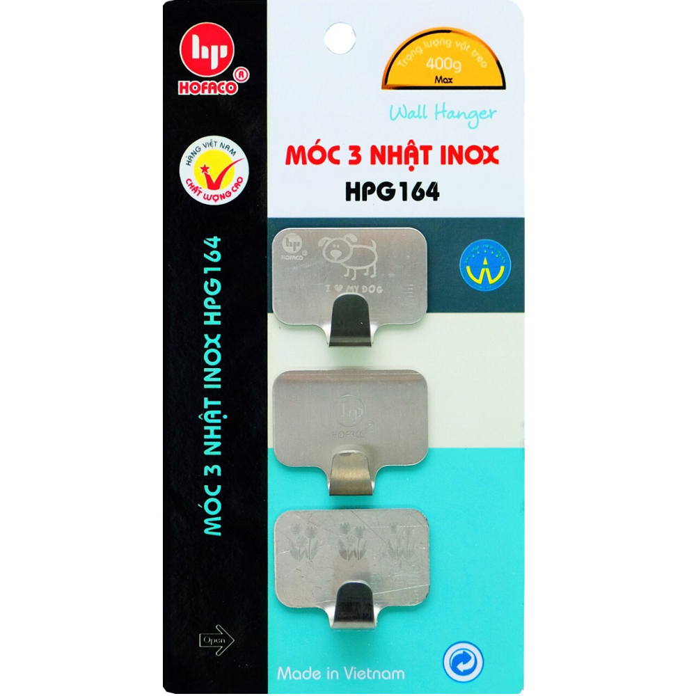  Móc 3 Nhật Inox Hofaco HPG164 