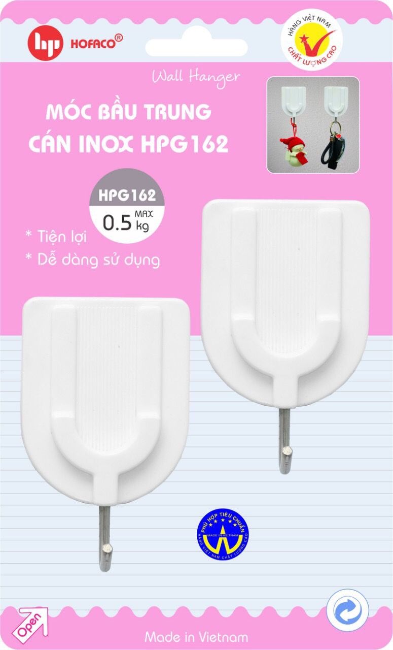  Móc Bầu Trung Cán Inox HPG 162 