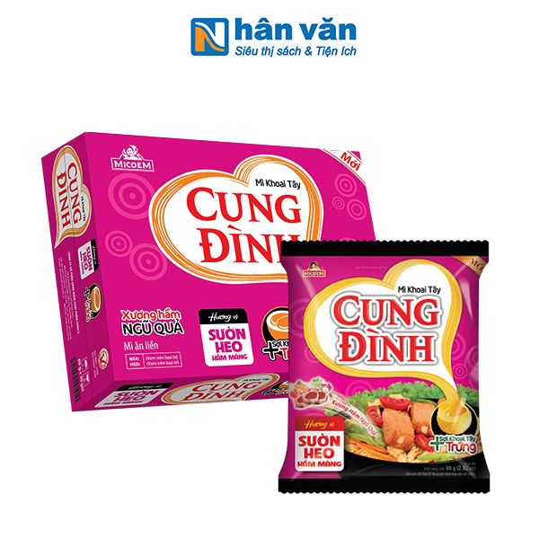 Thùng 30 Gói - Mì Cung Đình - Sườn Heo Hầm Măng 79g