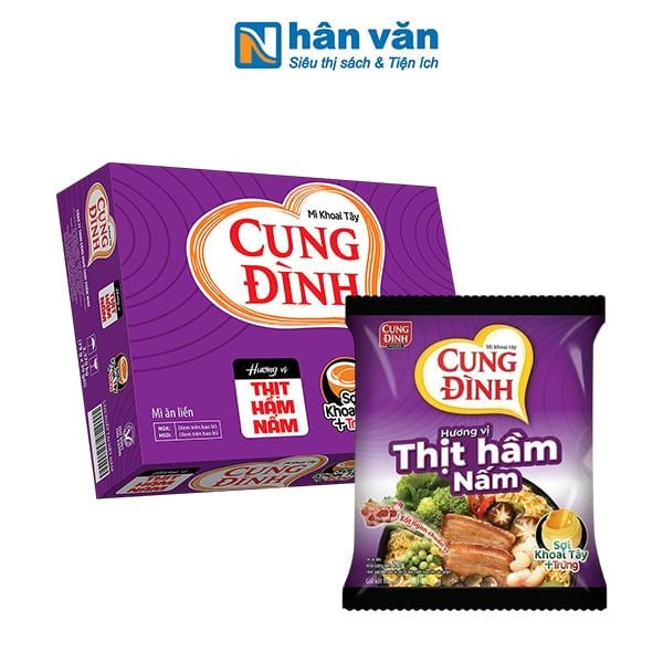 Thùng 30 Gói - Mì Cung Đình - Thịt Hầm Nấm 79g
