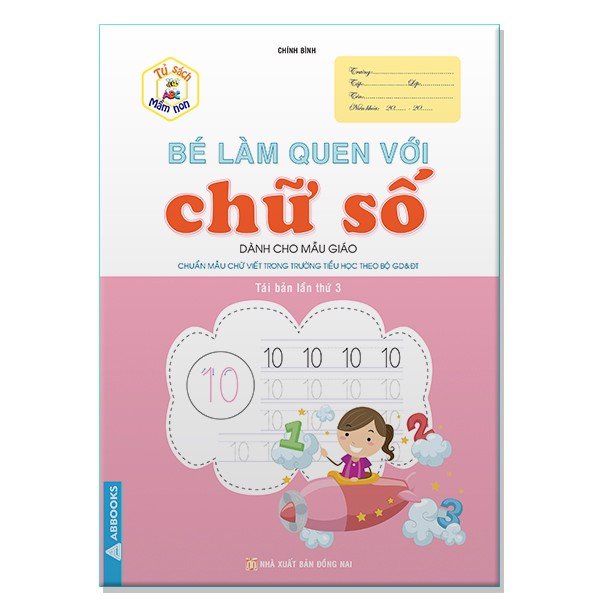  Bé làm quen với - chữ số Mẫu giáo 