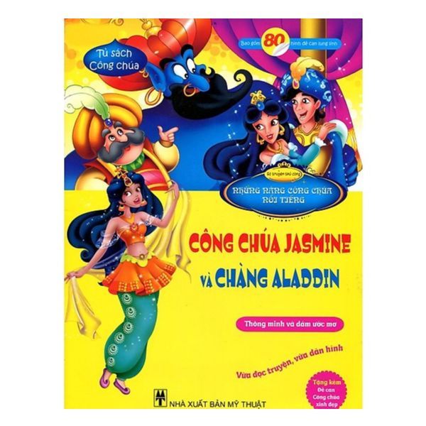  Bộ Truyện Thủ Công: Những Nàng Công Chúa Nổi Tiếng - Công Chúa Jasmine Và Chàng Aladdin - Hoa Bảy Sắc 