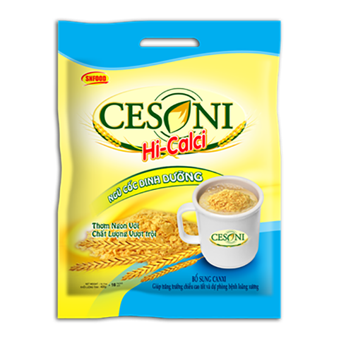  Ngũ Cốc Dinh Dưỡng Cesoni Hi-Calci 400g (16 Gói) 