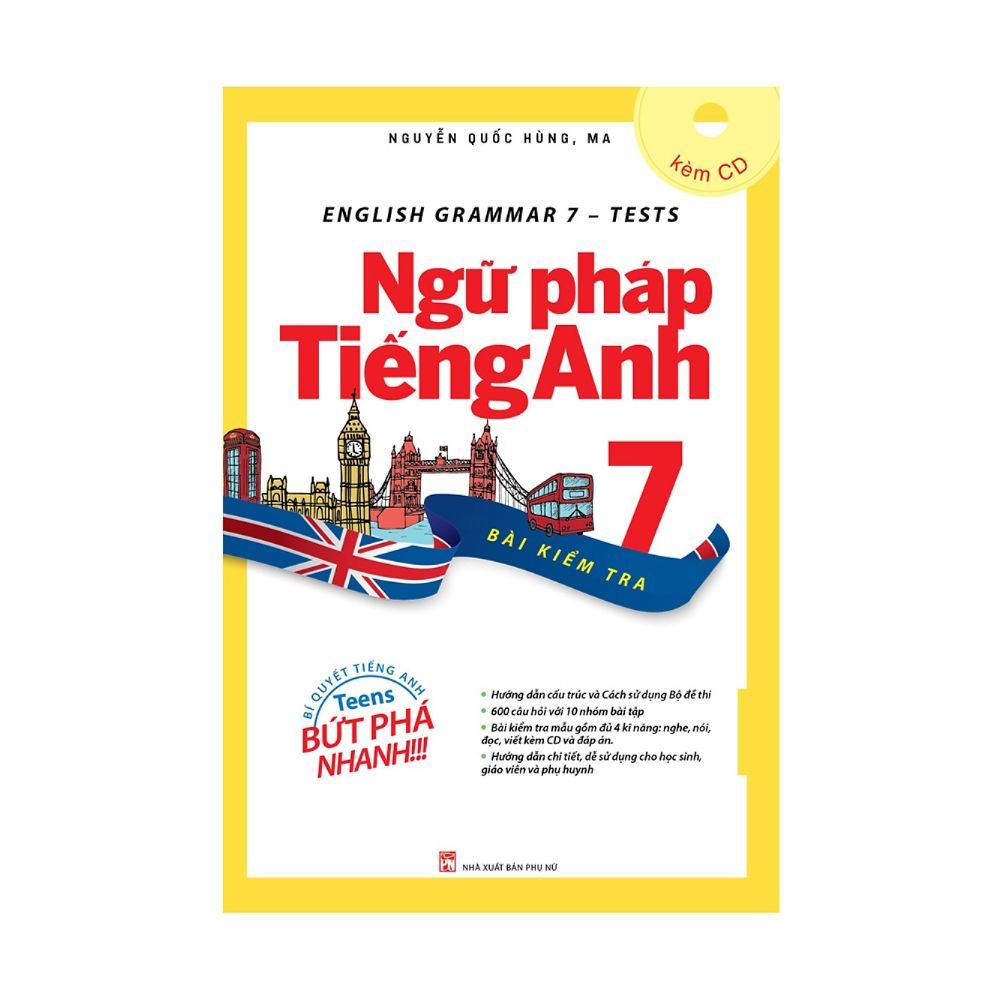  Ngữ Pháp Tiếng Anh Lớp 7 (Bài Kiểm Tra) 