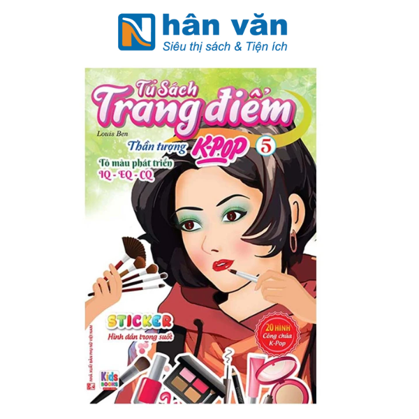  Tủ Sách Trang Điểm - Thần Tượng K-Pop - Tập 5 - Sticker Hình Dán Trong Suốt 