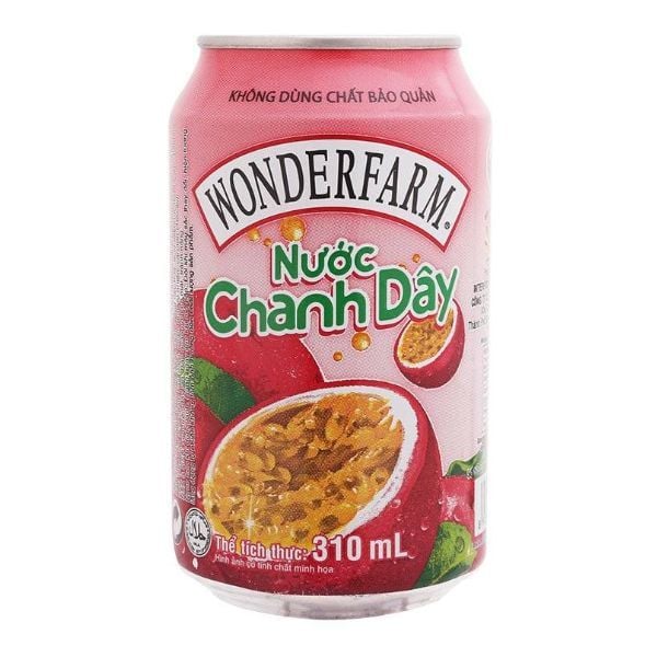  Nước Chanh Dây Wonderfarm (310ml/Lon) 