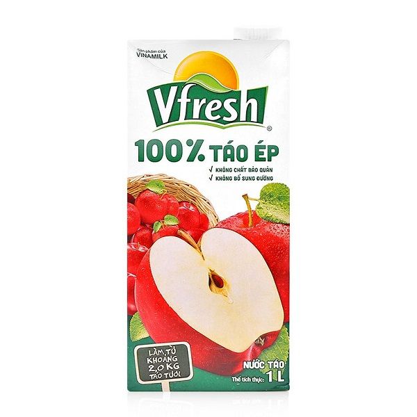  Nước Ép Táo Vfresh 100% 1L 