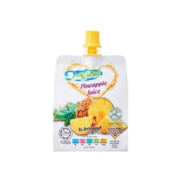  Nước Ép Thơm -Origina Pineapple Juice (220ml / Túi) 