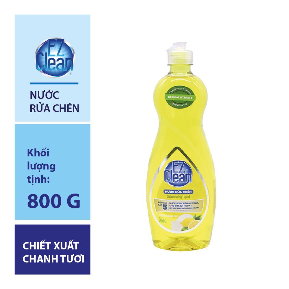  Nước Rửa Chén EZ Clean Chiết Xuất Chanh Tươi (800g) 