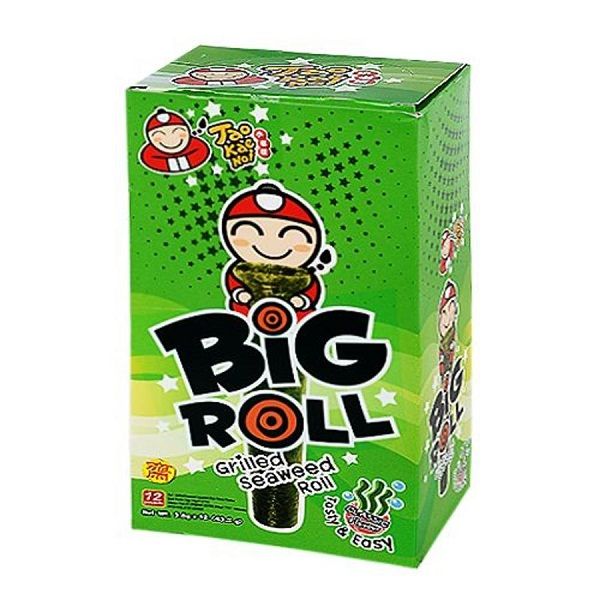  Snack Rong Biển Nướng Giòn Cậu Chủ Taokaenoi Big Roll Vị Truyền Thống ( 12 Gói / Hộp) 