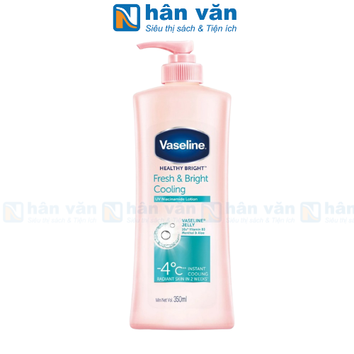 Sữa Dưỡng Thể Vaseline Healthy White Fresh & Fair Dịu Mát Trắng Da 350ml