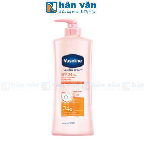 Sữa Dưỡng Thể Vaseline Chống Nắng Và Sáng Da Healthy Bright SPF24 350ml