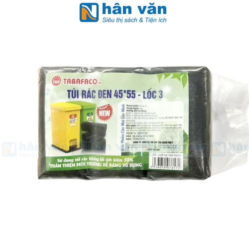  Lốc 3 Túi Rác Đen TBP 45*55 