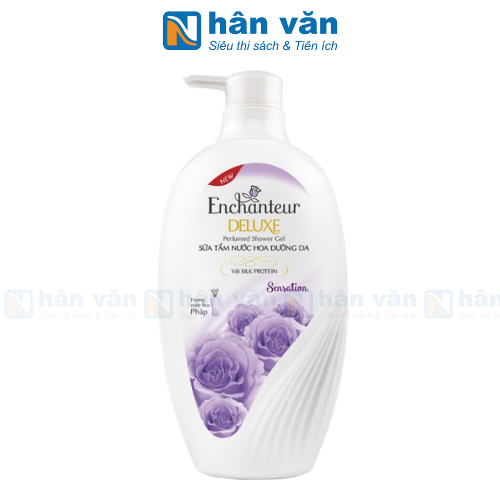  Sữa Tắm Trắng Và Dưỡng Ẩm Có Hạt Enchanteur Sensation (650g) 