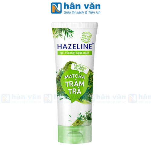  Sữa Rửa Mặt Hazeline Ngừa Mụn Matcha Tràm Trà 100g 