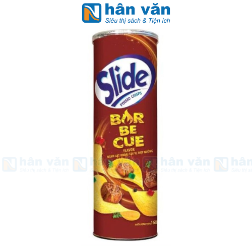  Bánh Snack Khoai Tây Chiên Slide Kinh Đô Vị Barbecue Lon 150g 