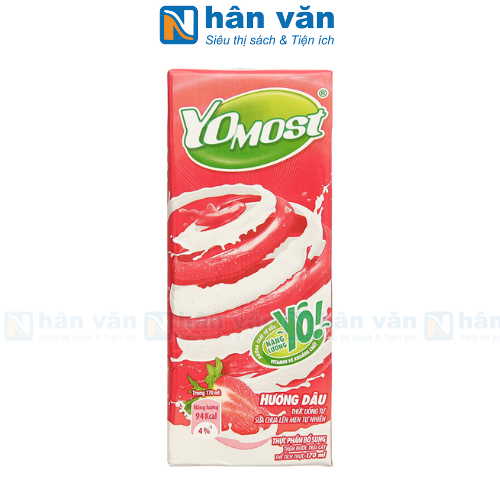  Sữa Chua Uống Yomost Hương Dâu 170ml 