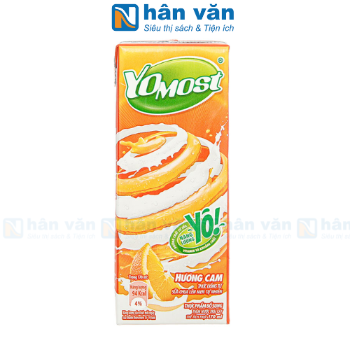  Sữa Chua Uống Yomost Hương Cam 170ml 