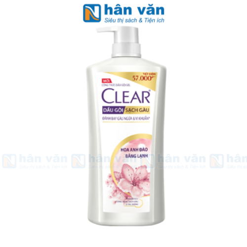  Dầu Gội Clear Hoa Anh Đào Băng Lạnh Thơm Mát Chai 630g 