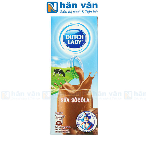 Sữa Tiệt Trùng Socola Dutch Lady - Hộp 180ml