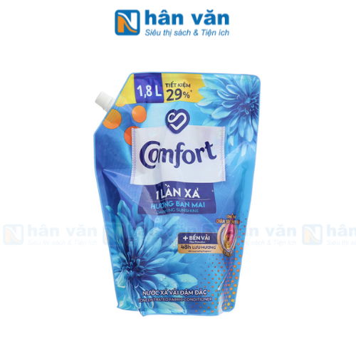  Nước Xả Vải Comfort Hương Ban Mai Túi 1.8L 