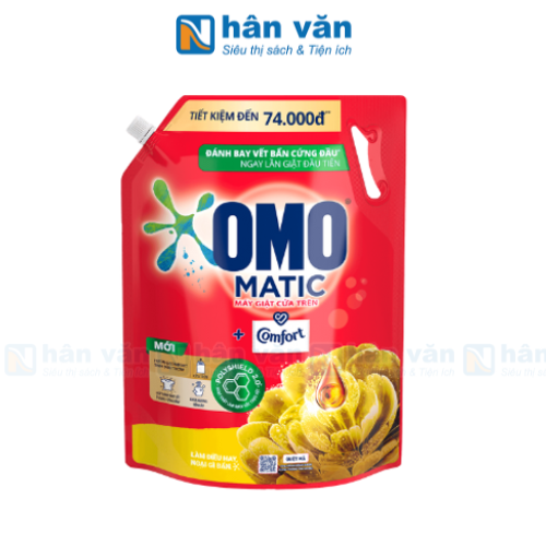  Nước Giặt Omo Matic Comfort Cửa Trên Tinh Dầu Thơm Túi 3.6kg 