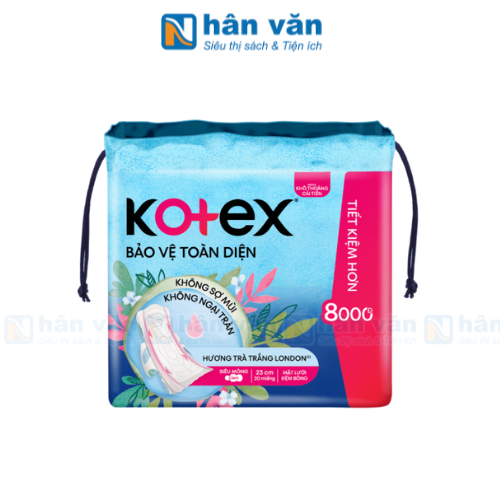  Băng Vệ Sinh Kotex Khô Thoáng Siêu Mỏng Cánh 23cm Gói 20 Miếng 