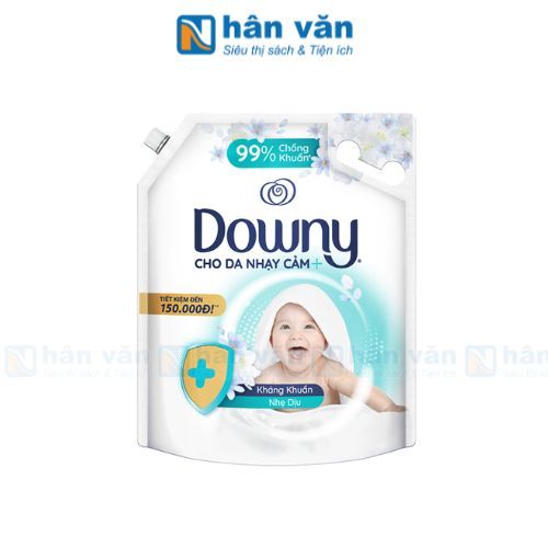  Nước Xả Vải Downy Kháng Khuẩn Nhẹ Dịu Túi 3L 