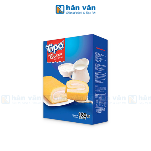 Bánh Bông Lan Cuộn Kem Sữa Tipo 180gr