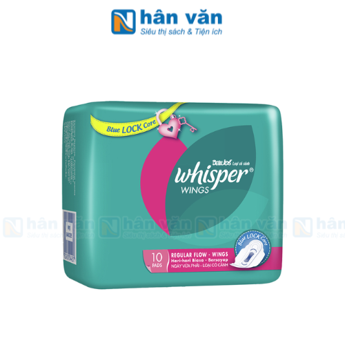  Băng Vệ Sinh Whisper Có Cánh Ngày Thường 23cm 10 Miếng 