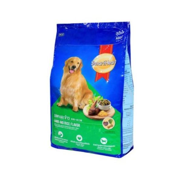  Đồ Ăn Khô Cho Chó Trưởng Thành Vị Thịt Cừu Và Gạo SmartHeart (500g) 