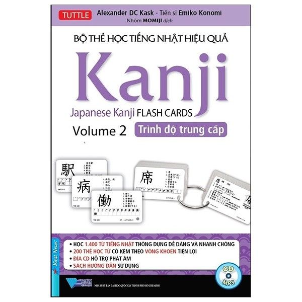  Bộ Thẻ Học Tiếng Nhật Hiệu Quả - Japanese Kanji Flashcards - Volume 2 